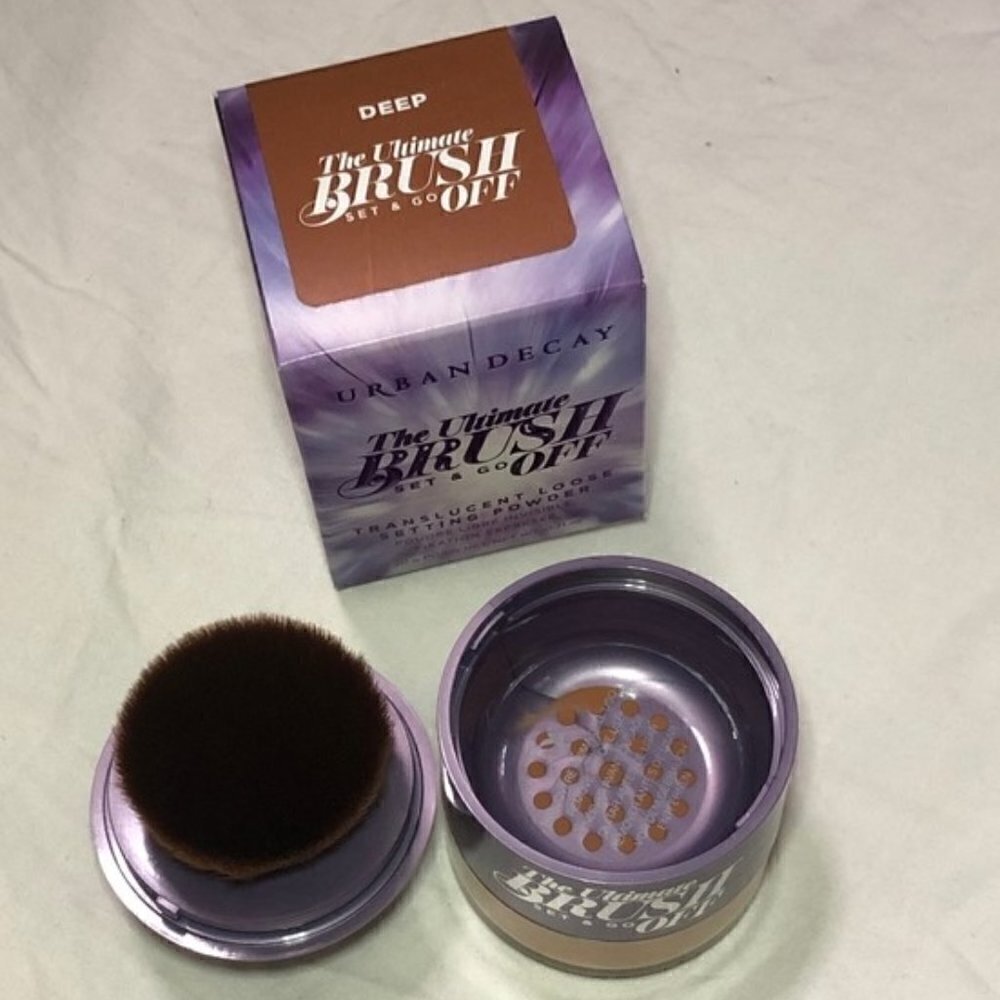 URBAN Decay The Ultimate Brush Off set & go Deep translucent loose powder New